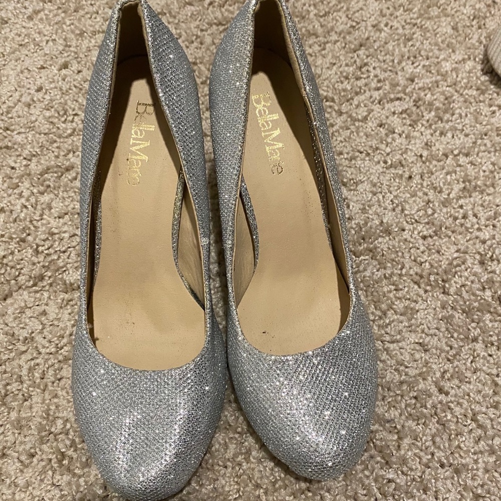 Silver Pumps
